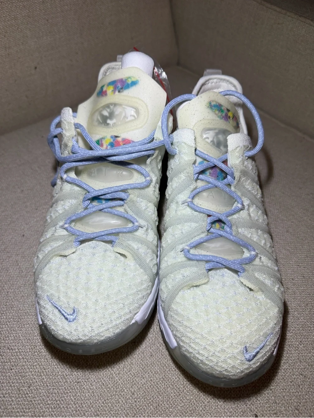 Nike LeBron 18 Low Pastel Multi Basketball Shoes – Extra Laces - new without box